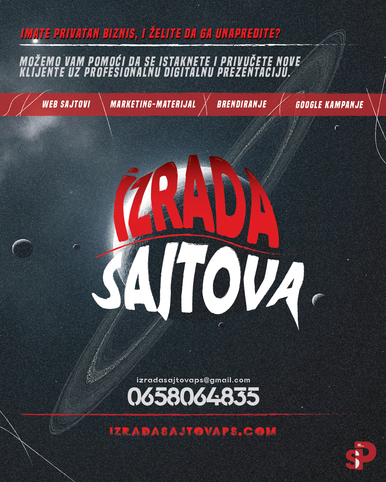 Marketing materijal slike Izrada sajtova PS