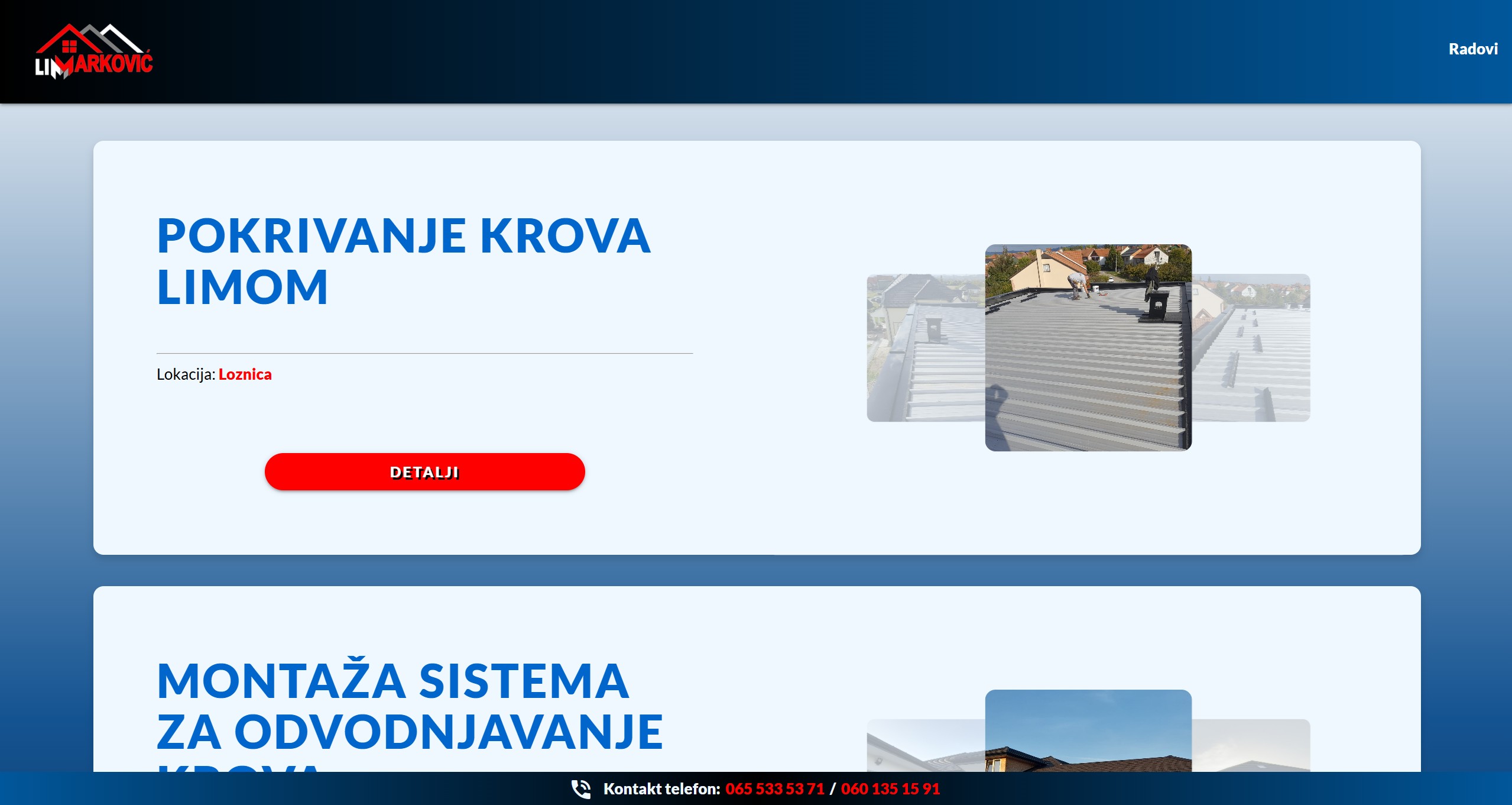 Slike sa sajta limarijamarkovic.co.rs