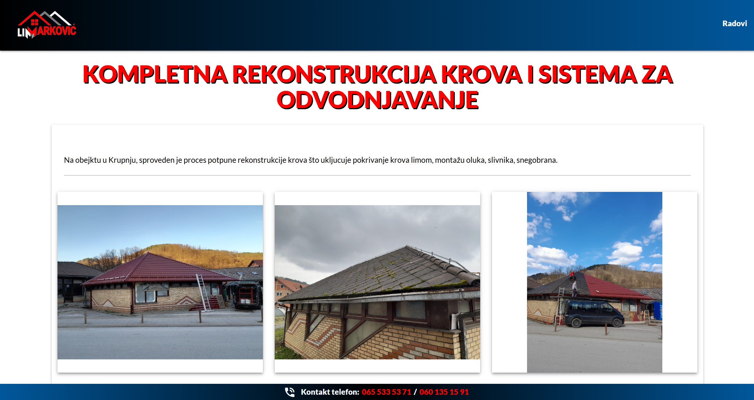 Slike sa sajta limarijamarkovic.co.rs